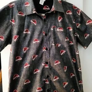 Universal Studios Jurassic Park button up shirt